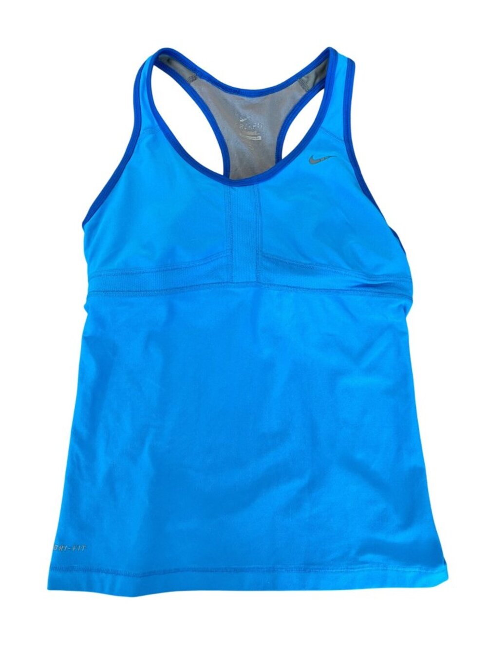Nike Blue Tank Top Athletic Racerback Workout Shirt Women's Size M